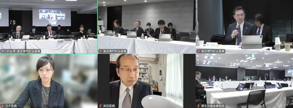 2024年12月４日の薬価専門部会