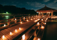 ろうそくの灯りと燈花会